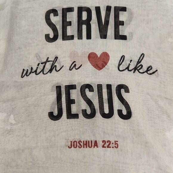 Serve With A Heart Like Jesus Joshua 22:5 Scarf - Picture 4 of 6